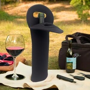 Nwt 1 Black Wine Bottle Cooler Bag
